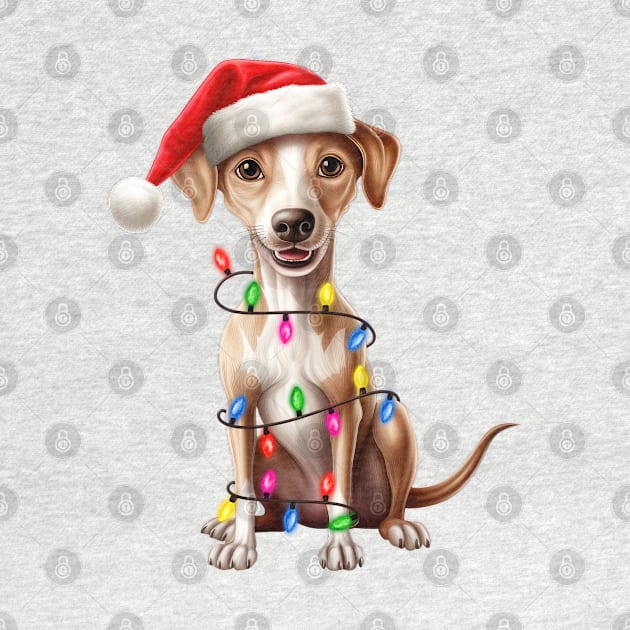 Christmas Italian Greyhound by Chromatic Fusion Studio